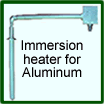 Immersion heater for Al